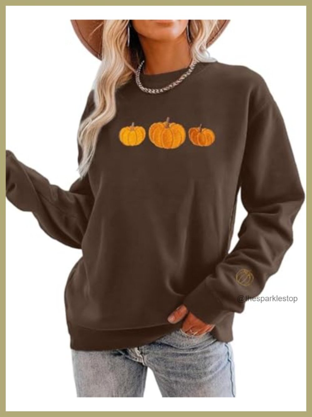 Pumpkin Graphic Sweatshirt Women Crewneck Long Sleeve Pullover